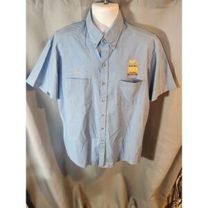 Vintage Blue Bell Ice Cream Riverside USA Uniform Men's Shirt Sz XXL‎ 2XL White